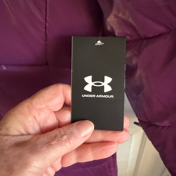 NWT Under Armour Kids' Vibrant Purple (fully lined) Hooded Puffer Jacket YXL - Picture 4 of 7